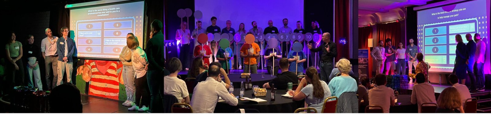 Event attendees participated in 'gameshow'-style exercises